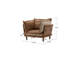 Modern Style Chenille Oversized Armchair Accent Chair Single Sofa Lounge Chair for Living Room, W2997P236160
