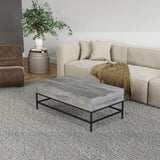 T1105-05 Gray Lift Top Coffee Table B009140752