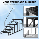 ZNTS Swimming Pool Ladder Above Ground Pools, Step Stool Ladder with Handrails, Heavy Duty Hot Tub Steps 88808899