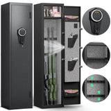 ZNTS 5-6 Gun Safe Home Rifle and Pistol Safe, Quick Access Long Gun Safe Shotgun Rifle Cabinet, Physical W2746P205451