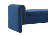 Modern Teddy Bed End Bench with Arms and Storage,Upholstered Large Foot Rest Stool, Comfy Window W2671P303032