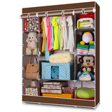 4-Layer 10 Lattices Non-Woven Fabric Wardrobe Coffee 29522755