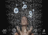 Shower System Shower Faucet Combo Set Wall Mounted with 10" Rainfall Shower Head and handheld shower T3177P269094