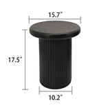 Modern Round Coffee Table Set Dual Table Combination with Unique Fluted Table Leg Design, Stylish W2729P199131