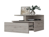 Augusta Floating Nightstand with 2-Tier Shelf and 1-Drawer B128P148659