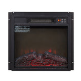 Electric Fireplace Insert 18" 1400W 120V ,Equipped with remote control, ultra thin heater with log 31245876