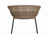 Outdoor Wicker Rattan Bucket Chair with Cushion - Set of 2 Weather-Resistant Patio Chair W3990P464935