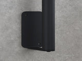 Stainless Steel Shower Set with Lengthened Shower Sliding Bar for Bathroom Black 87429542