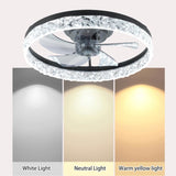 ZNTS Ceiling Fan with Lights Dimmable LED W1340103787