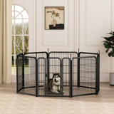 ZNTS Dog Playpen Outdoor, 8 Panel Dog Fence 31.'' Pet Pen for Small Dogs Pet Exercise Pen for W1162P189319