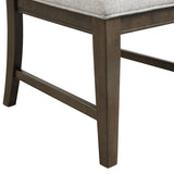 Aberll Solid Wood Upholstered Dining Chairs, Set of 2, Gray T2574P164584