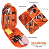 19Pcs Camping Cooking Utensil Kit Portable Picnic Cookware Outdoor Kitchen Equipment Gear Campfire 02334083