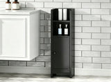 Slim Freestanding Bathroom Storage Cabinet, Narrow Floor Organizer with Open Shelves & Adjustable 29422752