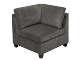 1pc Corner wedge Grey Chenille Fabric Modular Corner wedge Sofa Living Room Furniture B011106630