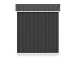 6 x 4 FT Outdoor Storage Shed, Metal Garden Storage House with Slanted Roof & Double Sliding Doors 10356971