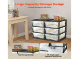 100L 6 Storage Drawers, Sturdy Organizer , Clear Storage Bins for Office, Craft Rooms, and Home 51756733