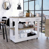 Brooklyn 46 Kitchen Island, Two Shelves, Two Drawers B128P148886