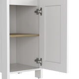 ZNTS Arctic Linen Cabinet, With Four Shelves, Single Door Cabinet B128P148858