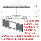 42" Pallet Forks Hay Spear Trailer Hitch for Skid Steer Attachments W1377P146808