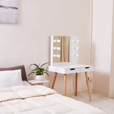 ZNTS Dressing table with LED lights-White W2181P154699