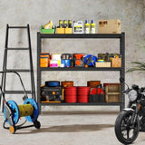 3-Tier Industrial Shelving Rack - 63in, Heavy Duty Steel Shelving Unit Adjustable, 67