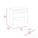 Vizcaya Home Office Set, Single Drawer, Keyboard Tray,Bookcase -Black B20092121