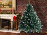 6 FT Artificial Christmas Tree, Unlit 650 Branches and Sturdy Metal Stand, Green 49525435