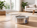 Stainless Steel Cat Water Fountain, 11L/372oz with 4-Stage Filtration, Quiet Pump, Visual Water 27595406