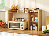 Beige Desktop Bookshelf for 27''/68.58cm Monitor, 93.9825.4073.66cm Engineered Wood Desk Hutch 23976534