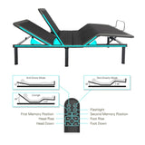 Queen Size Flex Head Quick Assembly Adjustable Bed Frame with Voice Activated Controls B210P286890