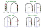 Metal Garden Assemble Freely with 8 Styles Garden Arbor Trellis Climbing Plants Support Rose W158681100