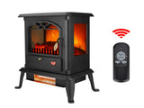 1500W Freestanding Three-door Glass 3D Flame Fireplace with Remote Control/Quartz tube heating/Fake 41952731