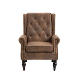 COOLMORE Wood Frame Armchair, Modern Accent Chair Lounge Chair with Sturdy Wood Legs for Living Room W395109982