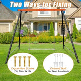 Swing Sets Backyard, Swingset Outdoor Kids, Toddler Porch Swing, Metal A-Frame Swing Stand 20773120