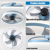 Ceiling Fans with Lights Dimmable LED Embedded installation of thin modern ceiling fans W1340120483