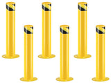 Safety Bollard Post, 36 Inch Height Steel Bollards, 3 Inch Diameter Parking Bollard, Yellow Powder 43872630