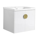 24 Inch Soft Close Doors Bathroom Vanity With Sink, For Small Bathroom W999132141