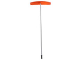 5.6 m 5-Section Extendable Roof Snow Rake Aluminum Pole, PP Orange Wheeled Shovel Head 78959935