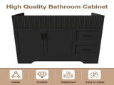 42 Inch Modern Bathroom Vanity with 2 Drawers, Vertical Grain MDF Cabinet with Soft-Close Doors and W509P493623
