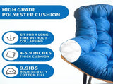 9.7Ibs Ultra-Plush Rattan Rocking Chair With Anti-Tip Design, 450LB Capacity Rattan Lounge Chair for W2887P271800