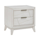 Antique White Finish Nightstand with Drawers Modern Bedroom Furniture 1pc B011P286903