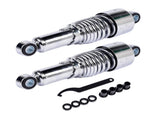 Chrome 10.5" Rear Shocks Absorbers Lowering For Harley Road King Tour Glide FLT Dyna 1991-2016 24938032