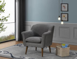 Shelby 31.5" Gray Woven Fabric Oversized Armchair B061128590