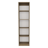 Home Slim Design Bookcase With 5-Tier Shelves, Vertical Freestanding Display Storage, Natural Oak B070P337062