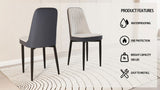 A set of 2 dining chair, modern style chair made of high-quality PU Leather fabric with thick soft W2189P168414