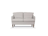 Helena Pearl Gray Leather Loveseat B2726P496936