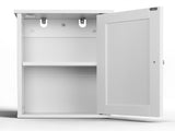 White P2 MDF painted cabinet, 34.6*20*50cm, single door with one shelf, bathroom vanit 12340414