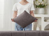 Chenille curved sectional sofa with 2 pillows,Curved Symmetrical Modular Semi Circular Sofa W834P514621