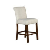 Upholstered Counter Stool with Nailhead Trim Set of 2 B035P265952