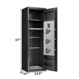 ZNTS Gun Safes For Home Rifle And Pistols, Fingerprint Electronic Safe With Quick Access, Detachable W1831P246169